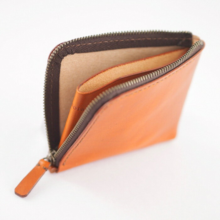 【ふるさと納税】【能登半島地震復興支援】小銭入れ　L字型ファスナー　本革　ハンドメイド　財布　コインケース ミニ財布 コンパクト ミニ　革小物　おそろい　記念日 誕生日　贈り物 石川県 七尾市 - 画像2