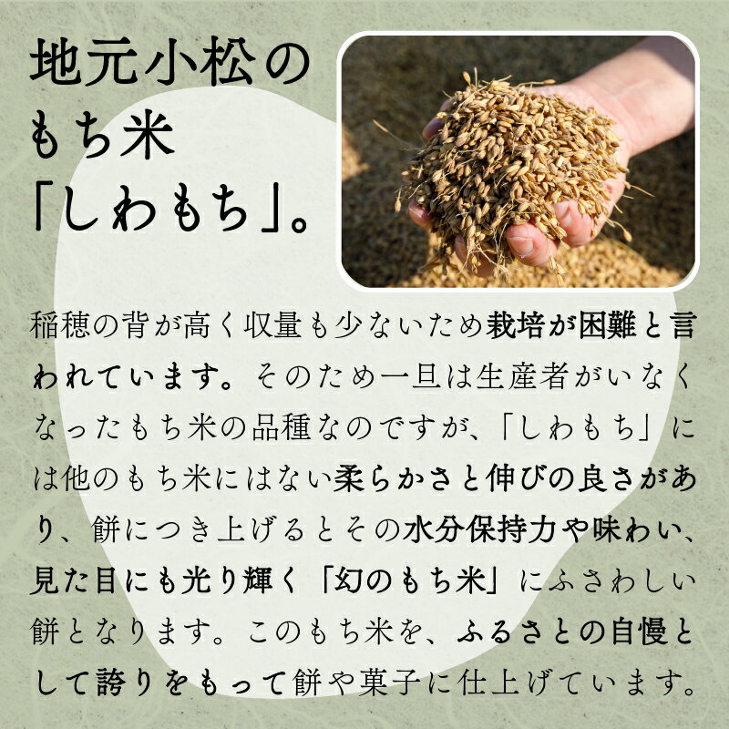 【ふるさと納税】《河田ふたば》しわ餅　10個入×4袋　計40個 たっぷり 和菓子 老舗 人気 ランキング おすすめ お餅 もち お中元 お歳暮 ギフト 小松市 こまつ 石川県 ふるさと 故郷 納税 034008【河田ふたば】 - 画像3