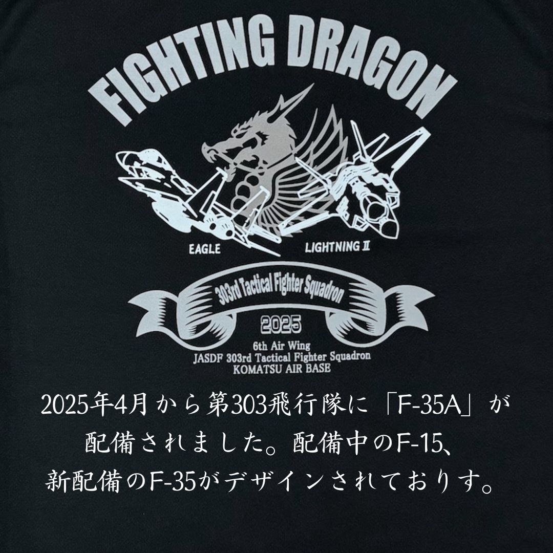 【ふるさと納税】小松基地第303飛行隊ドライTシャツ (選べるサイズ S/M/L/LL/3L) オリジナル 小松基地 基地 航空自衛隊 日用品 Tシャツ 服 グッズ ギフト 小松市 石川県 016048【ハイレートクライム】 サムネイル2