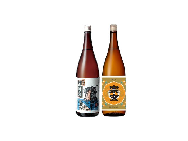 【ふるさと納税】宗玄 地元の晩酌酒飲み比べセット（剣山・見附島）各1800ml×1本 日本酒 辛口 旨口 石川県産 サムネイル2
