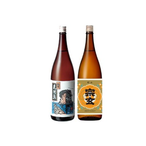 宗玄 地元の晩酌酒飲み比べセット（剣山・見附島）各1800ml×1本 日本酒 辛口 旨口 石川県産