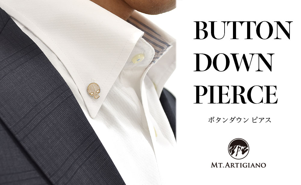 ボタンダウンピアス Skull C ドクロ 白蝶貝 漆 蒔絵 ドレスピアス ピンブローチ タイタック アクセサリー 伝統工芸 工芸品 国産 うるしアート能登半島地震復興支援 F6P-0377