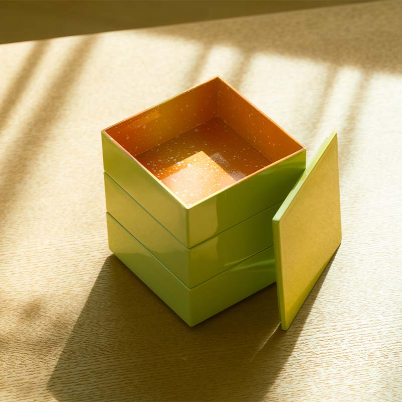 【ふるさと納税】iroikoi いろいこい 3.0 9cm角 三段重 鶴仙渓 収納 小物 ケース 器 お重 小物入れ アクセサリーケース 贈り物 ギフト 雑貨 ABS樹脂 F6P-1324 サムネイル2