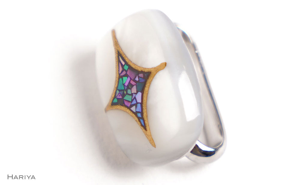 【ふるさと納税】七宝蒔絵 白蝶貝帯留め 七宝模様 宝 白蝶貝 漆塗り 漆 蒔絵 帯留 帯留め アクセサリー 和装 着物 和服 伝統工芸 工芸品 国産 うるしアート能登半島地震復興支援 F6P-1715 サムネイル3