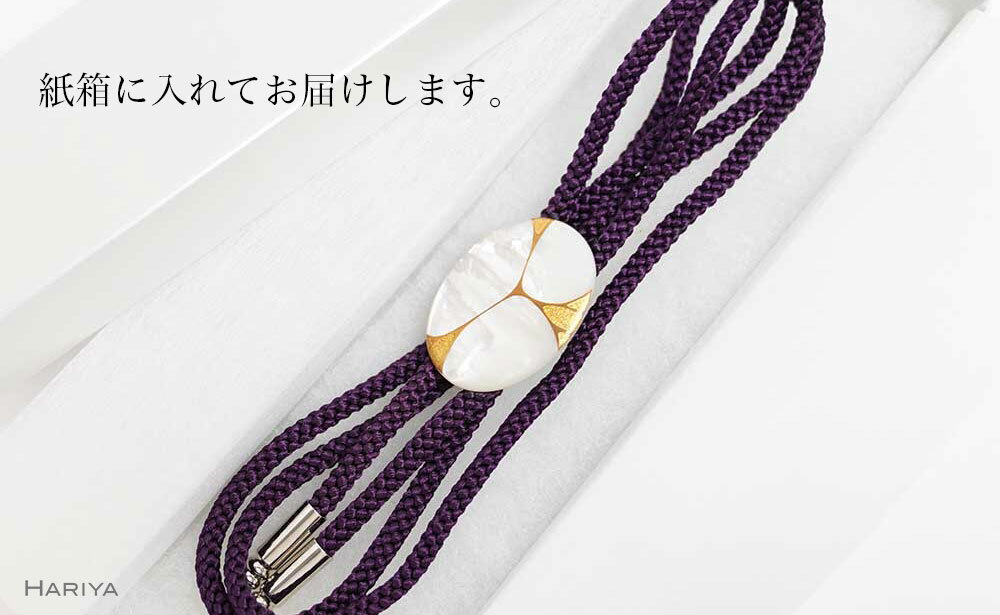 【ふるさと納税】Filo蒔絵 白蝶貝ループタイ 糸 Filo 漆塗り 漆 蒔絵 白蝶貝 うるしアート ループタイ アクセサリー ギフト 伝統工芸 工芸品 国産 能登半島地震復興支援 F6P-1761 サムネイル2