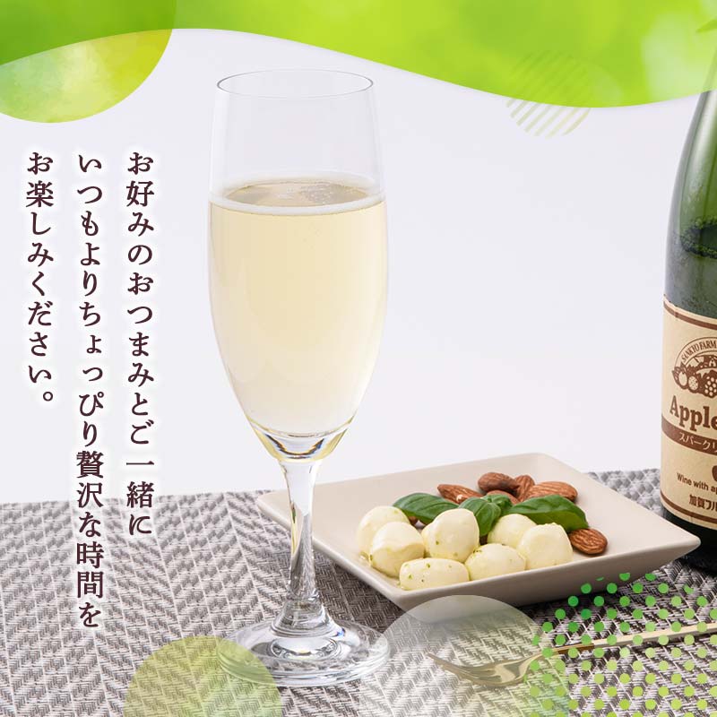 【ふるさと納税】オリジナルりんごのスパークリングワイン 750ml×2本 F6P-1819 サムネイル3