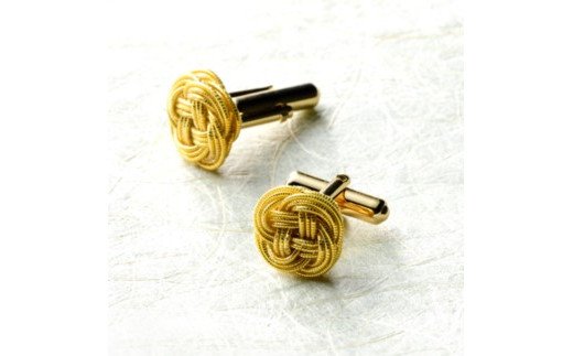 【ふるさと納税】Noah from ShuCODE 金糸カフスボタン　1セット サムネイル2