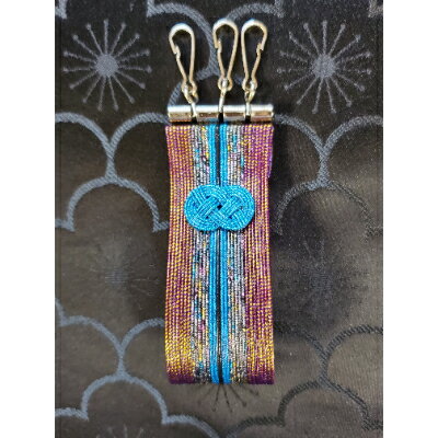 水引　三連キーホルダー(GR)【1234280】