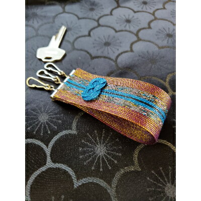 【ふるさと納税】水引　三連キーホルダー(GR)【1234280】 サムネイル2