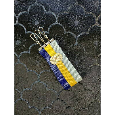 水引　三連キーホルダー(3line)【1234281】