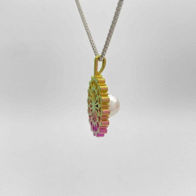 【ふるさと納税】クラフト金澤のチタン製　パールペンダントトップ　ソーニョ【配送不可地域：沖縄県】【1333704】 サムネイル2