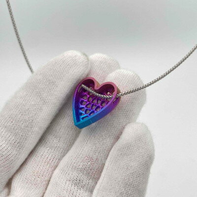 【ふるさと納税】クラフト金澤のチタン製　ペンダントトップ　クオーレ【1333749】 サムネイル2