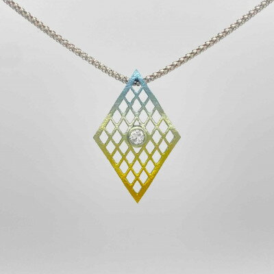 クラフト金澤のチタン製　ダイヤモンド　ペンダントトップ　クアドリ2【配送不可地域：沖縄県】【1337090】