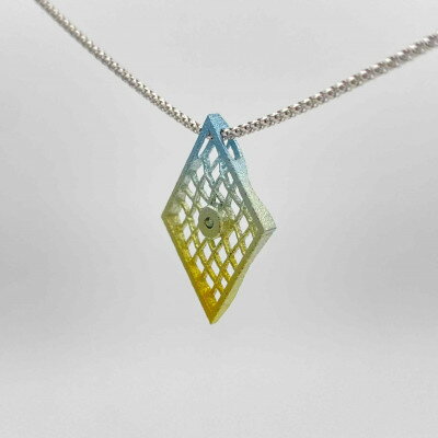 【ふるさと納税】クラフト金澤のチタン製　ダイヤモンド　ペンダントトップ　クアドリ2【配送不可地域：沖縄県】【1337090】 サムネイル2