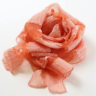 【ふるさと納税】草木染ストール　コットンボール(柄)【1204956】 サムネイル3