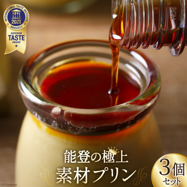 プリン 能登の極上素材プリン 3個 セット 90g×3個 シロップ 45g×1本 [宝達山本舗松月堂 石川県 宝達志水町 38600452] スイーツ ぷりん 取り寄せ ギフト プレゼント 贈答用 ◎
