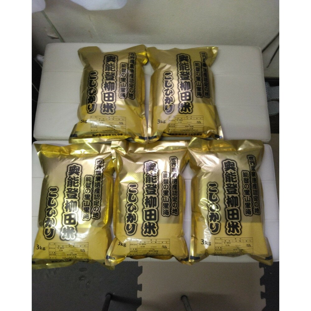 【ふるさと納税】【復興支援】【令和7年産】奥能登柳田米B5（定期便）3kg×5 合計15kg | お米 奥能登柳田米 こしひかり おすすめ 人気 送料無料 - 画像2