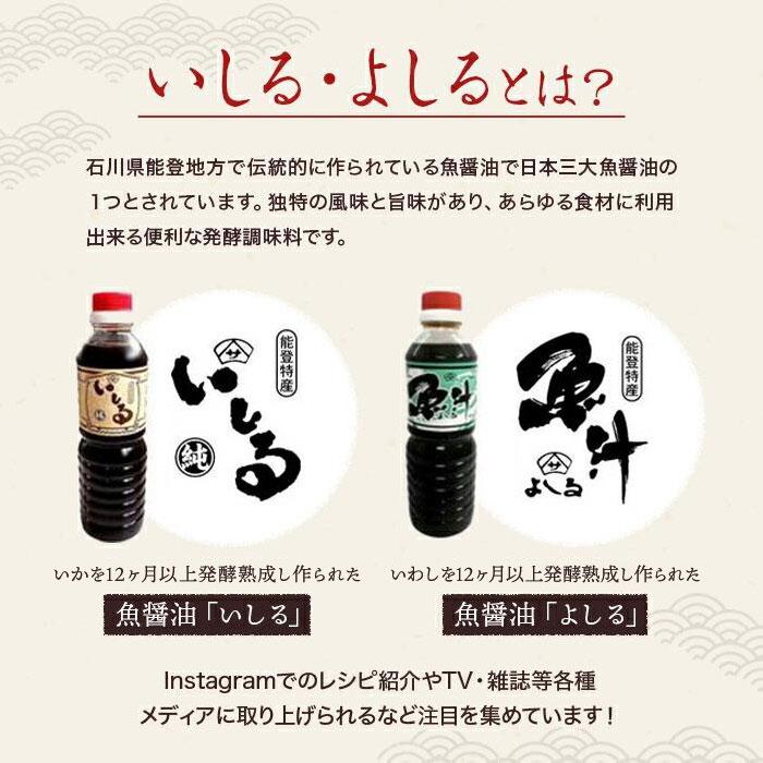 【ふるさと納税】しょうゆ 醤油 国産 イチオシ いしる よしる 2種×3本 計6本 セット ギフト お取り寄せ 魚醤 能登 サムネイル2