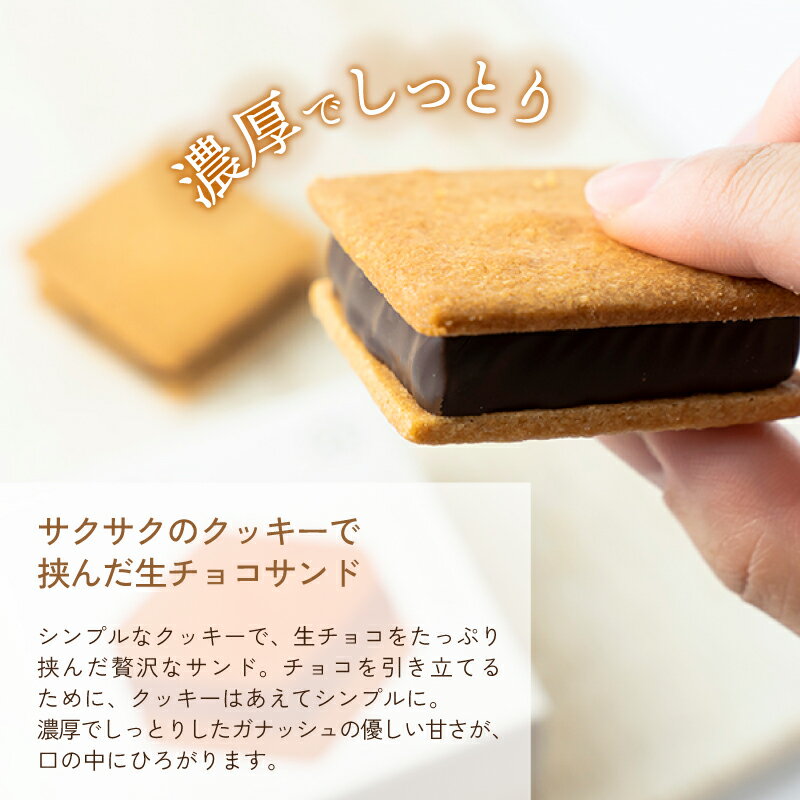 【ふるさと納税】 生チョコレート 小サイズ チョコサンド 老舗 焼菓子 焼き菓子 洋菓子 クッキー カカオ 生菓子 分厚い 詰め合わせ プレゼント 冷蔵配送 送料無料 母の日 / 【山奥チョコレート 日和】日和コレクション 3種セット [A-026002] バレンタイン ホワイトデー サムネイル3
