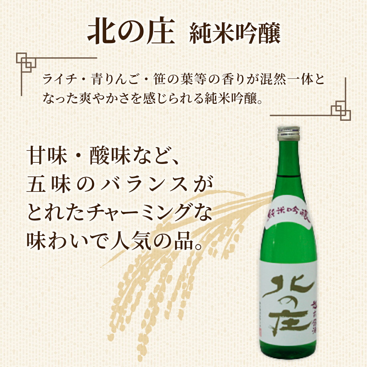 【ふるさと納税】北の庄 越前・福井の逸品セット / 720ml 2本セット 酒 お酒 純米大吟醸 清酒 飲みやすい [A-038002] サムネイル3