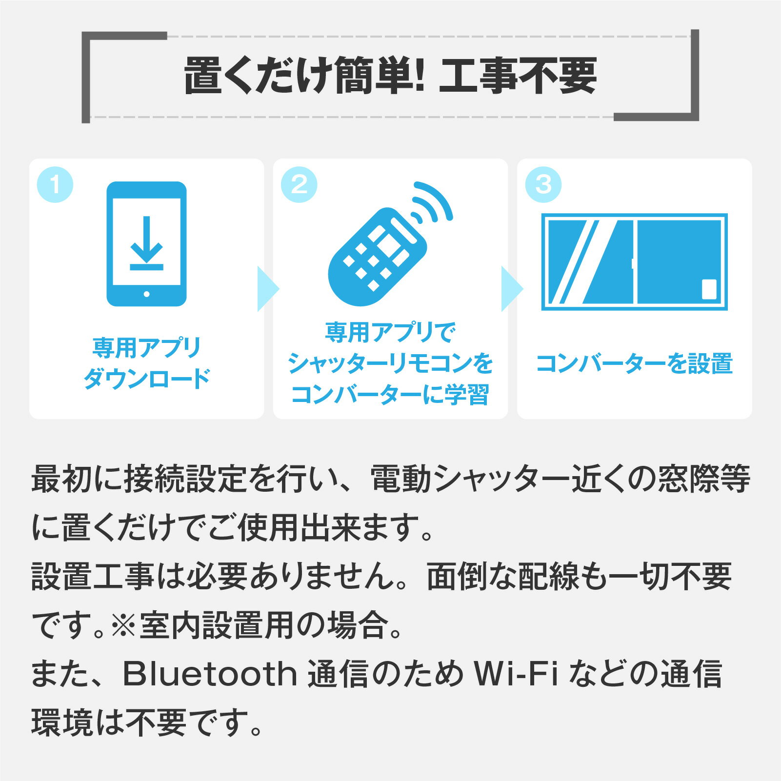 【ふるさと納税】ワイヤレスコンバーター [H-190001] / リモコン シャッター スマホ 中継器 ガレージ スマートフォン Bluetooth ブルートゥース ワイヤレス ワイアレス 電動シャッター 電動 アプリ スマホアプリ スマートフォンアプリ コンバーター サムネイル3