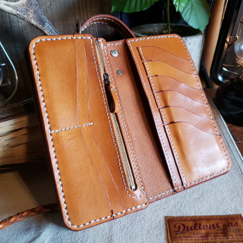 【ふるさと納税】ライダーズウォレット（ウォレットロープ付）本革 牛革 財布[K-027005] サムネイル3