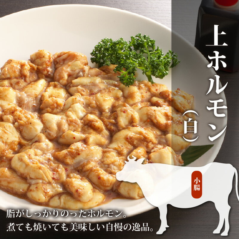 【ふるさと納税】ホルモン の 老舗 六間星山 の 牛上ホルモン（白）500g／1kg／2kg [A-026002] | 国産 豪州産 秘伝 タレ漬け 星山 焼肉 バーベキュー ホルモン鍋 とんちゃん 鉄板焼 BBQ もつ 味付け肉 ビールのお供 網焼き 牛肉 肉 ハイボール 焼肉店 ホルモン焼き 送料無料 サムネイル3