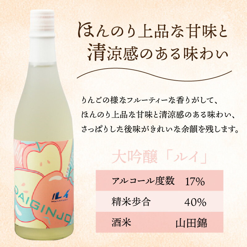 【ふるさと納税】【受賞シリーズ】優秀賞作品6代目初作品 大吟醸 「ルイ」720ml （木箱入り） [A-047003] | 日本酒 上品な甘さ 清涼感 さっぱり 後味すっきり 人気 ギフト プレゼント 甘口 おしゃれ 母の日 父の日 女性に人気 送料無料 サムネイル3