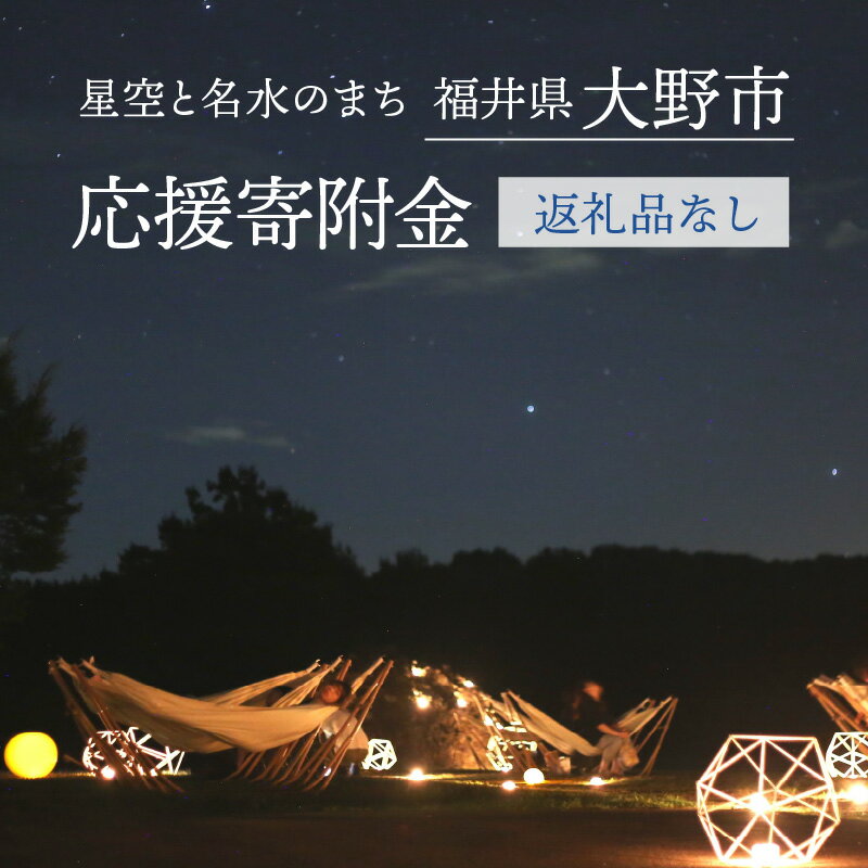 【ふるさと納税】【返礼品なし】星空と名水のまち　越前おおのへのふるさと納税 応援寄附金 [A-050004] - 画像2