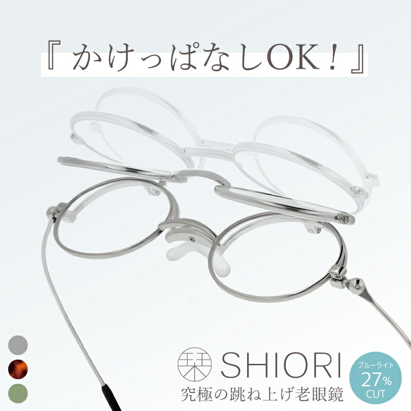 【メガネの町鯖江デザイン】持ち運びに便利な薄型老眼鏡 SI-13 シルバー/ブラウンデミ/アップルグリーンマット[C-09407]/眼鏡 老眼鏡 めがね メガネ リーディンググラス ブルーライトカット 紫外線カット UVカット ＋1.50 ＋2.00 ＋2.50 ＋3.00 福井県鯖江市