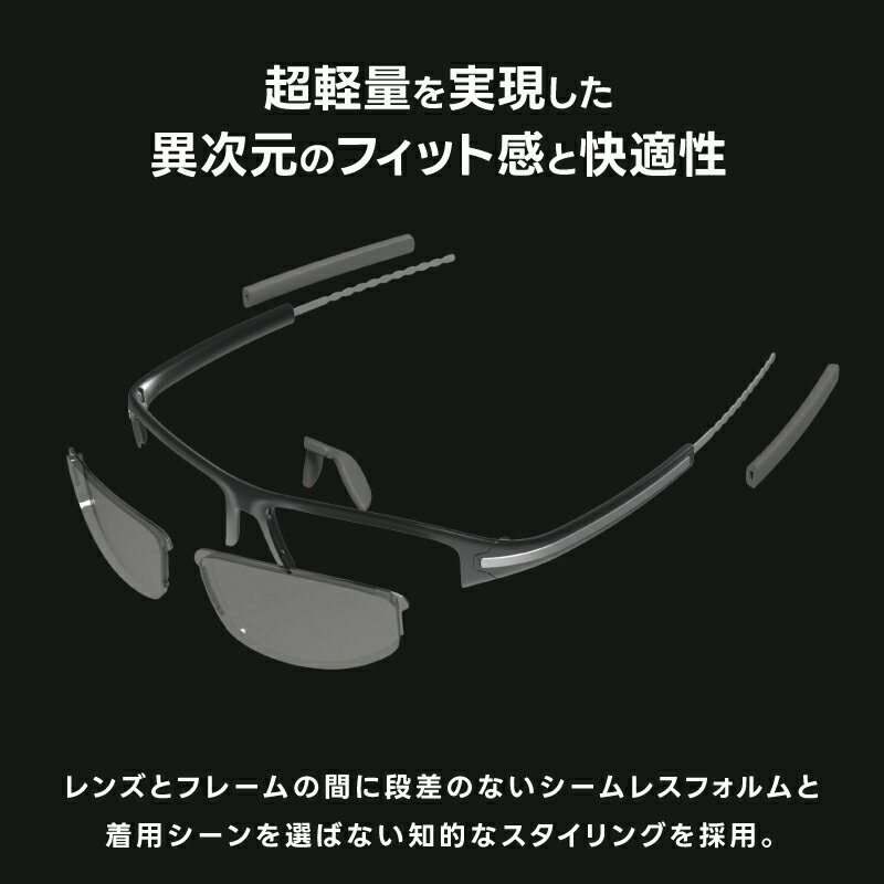【ふるさと納税】超軽量を実現したアクティブサングラス　DDG/001 調光（TI-QU-S-SG）[O-14212] /サングラス 軽量 軽い フレーム スポーツ チタン レンズ ファッション メガネ めがね 眼鏡 福井県鯖江市 サムネイル3
