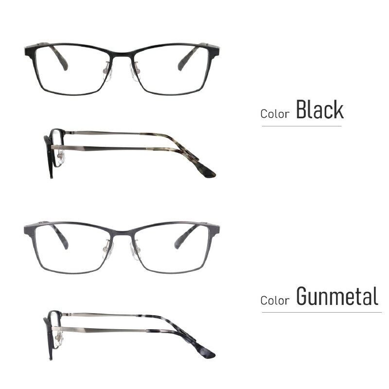 【ふるさと納税】カラーと度数が選べる！【Gelee】アサヒオプティカルの鯖江産高級レンズ使用の老眼鏡 【DU-8005】型：スクエア　色：ブラック/ガンメタル/シルバー/ダークネイビー [F-16703] /眼鏡 めがね 老眼鏡 メガネ Gelee 福井県鯖江市 サムネイル2