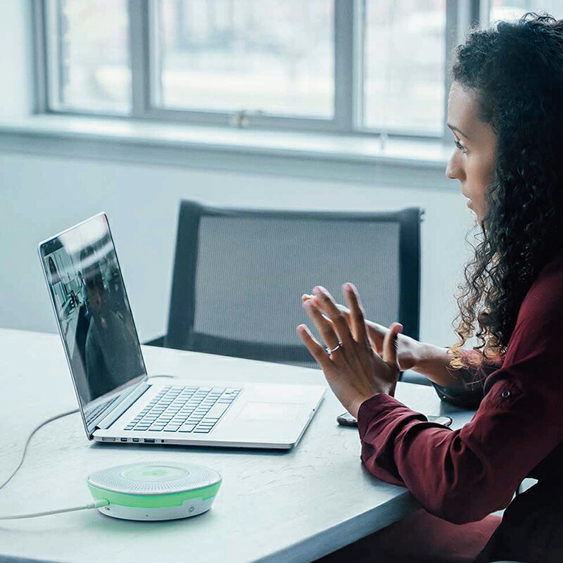 【ふるさと納税】USBスピーカーフォン AT-CSP7 オーディオテクニカ / 送料無料 福井 越前市 Web会議 オンライン会議 2台連結接続 Web会議 ビームフォーミングマイク搭載 ノイズリダクション対応 エコーキャンセラー搭載 小部屋会議 大会議 簡単接続（18209） サムネイル3