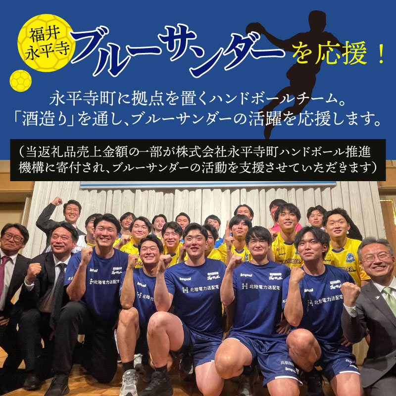 【ふるさと納税】創業125周年記念　純米大吟醸「青龍の輝」　720ml 1本 / 永平寺町 お酒 日本酒 地酒 ギフト 贈答 バレンタイン ホワイトデー 応援 ハンドボール 福井永平寺ブルーサンダー サムネイル3