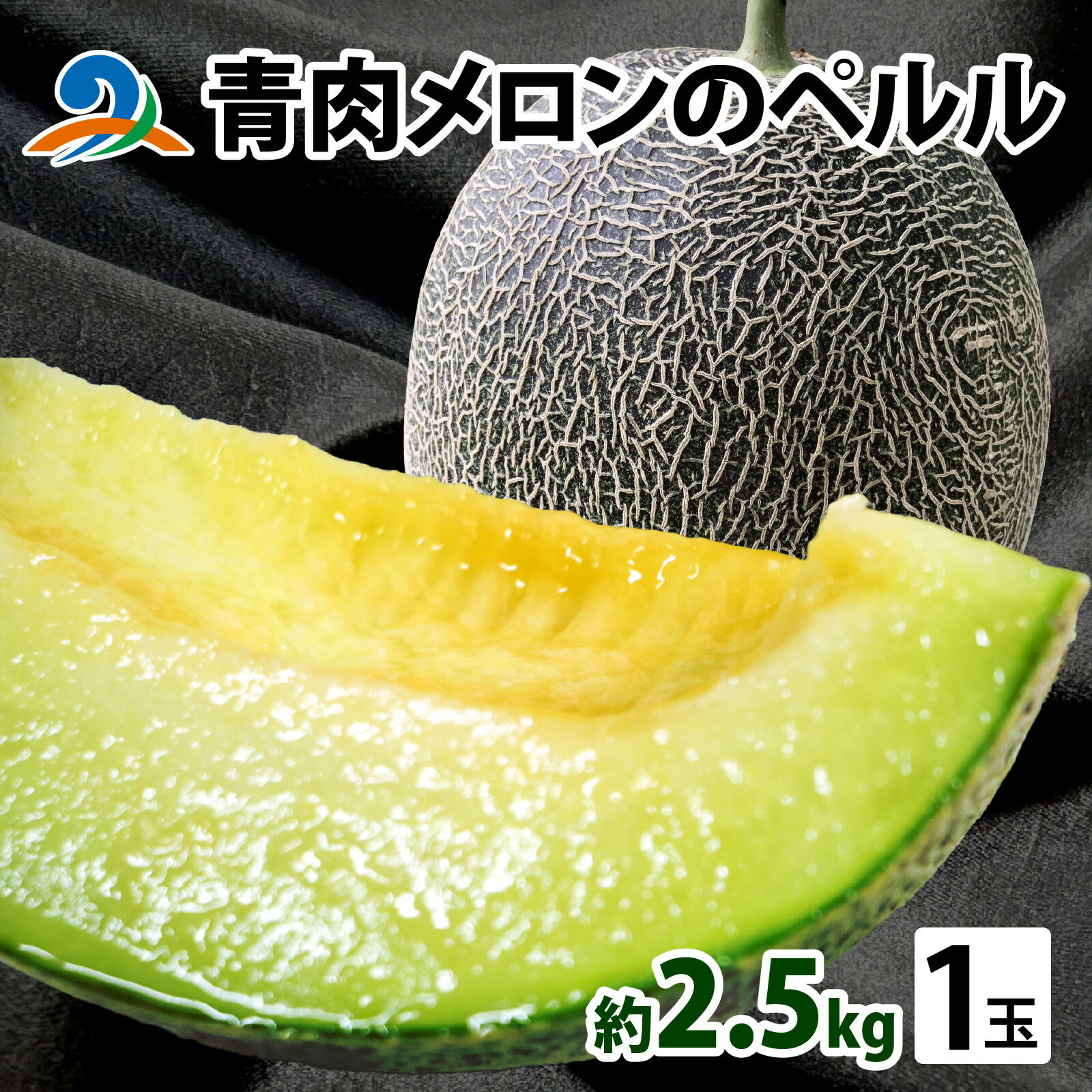【先行予約】青肉メロンのペルル【2026年6月下旬から順次発送】｜ おすすめ 福井県 南越前町 めろん 青肉メロン 果物 くだもの 新鮮 さっぱり 爽やか 甘い 一玉 2.5kg以上 XLサイズ お届け 産地直送 農家直送 国産 数量限定 贈答用 手土産 ギフト 送料無料