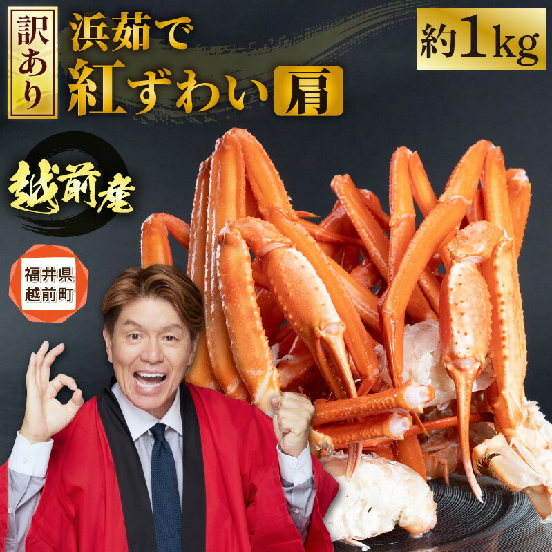 【ふるさと納税】 [冷蔵便] 【訳あり】≪浜茹で≫越前産 紅ずわいがに 肩 約 1kg【紅ズワイガニ ボイル 蟹 かに カニ 福井県】【発送月をお選びいただけます！ aj】 [e22-x010] サムネイル2