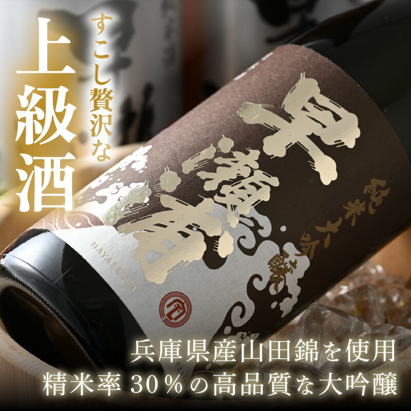 【ふるさと納税】【早瀬浦】純米大吟醸 1800ml × 1本 ＆ 大吟醸 1800ml × 2本 ＆ 純米酒 1800ml × 1本 セット【入手困難 飲み比べ 日本酒 地酒 福井 美浜 早瀬 フルーティ 男酒 硬水 ミネラル 希少 父の日 ギフト プレゼント ご褒美 転職祝い 敬老の日】 [m16-l001] サムネイル3