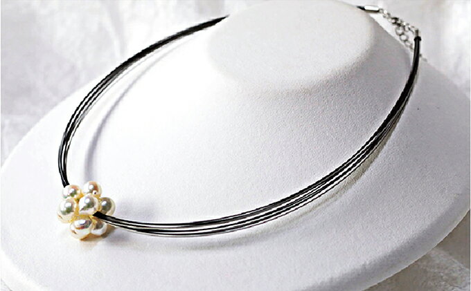 【ふるさと納税】若狭パール 艶々あこや真珠 編み込みボールペンダントL ファッション アクセサリー ネックレス サムネイル2