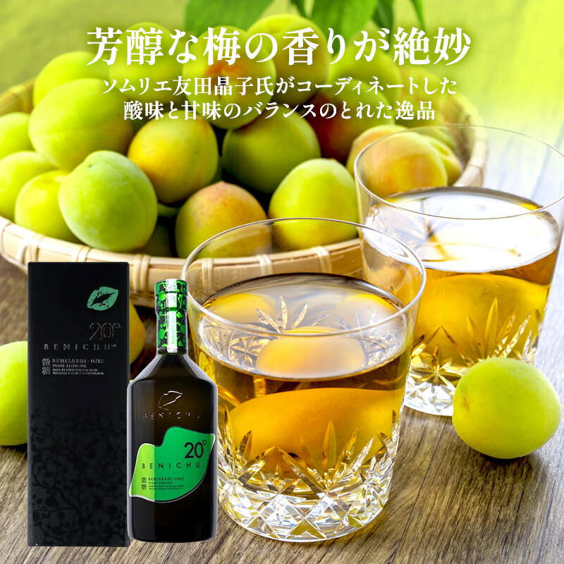 【ふるさと納税】微糖梅酒 BENICHU20° 750ml 3本 セット 詰め合わせ 梅酒 お酒 酒 アルコール 甘さ控えめ 微糖 紅映梅 リキュール ギフト 贈り物 プレゼント 福井 福井県 若狭町 サムネイル3