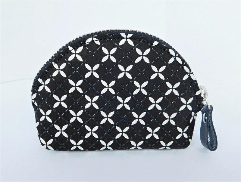 【ふるさと納税】 小銭入れ 印伝 メンズ 鹿革 甲州印伝 そよか 革 工芸品 黒 白 漆 k001-376 サムネイル2