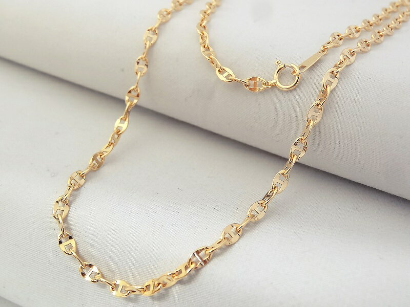 【ふるさと納税】＜ 甲府ジュエリー ＞ ネックレス ペンダント K18 レディース アクセサリー シンプル イエローゴールド チェーン 50cm アンカー ギフト プレゼント 誕生日 贈り物 ラッピング 保証書付 k001-416 サムネイル2