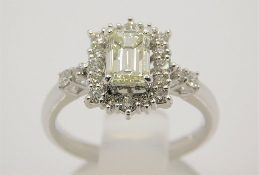 【ふるさと納税】＜ 甲府ジュエリー ＞ リング 指輪 レディース ジュエリー アクセサリー ダイヤモンド 1.00ctUP プラチナ Pt950 ベリーライトイエローダイヤ ギフト プレゼント ラッピング 保証書付 k001-487 サムネイル2