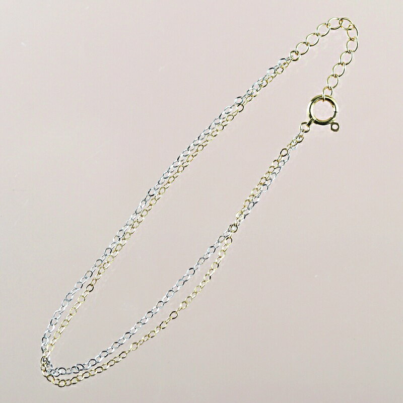 【ふるさと納税】＜ 甲府ジュエリー ＞ ブレスレット K18 レディース アクセサリー イエローゴールド ホワイトゴールド ラッピング ギフト プレゼント 誕生日 ケース ショッパー 保証書付 k001-582 サムネイル2