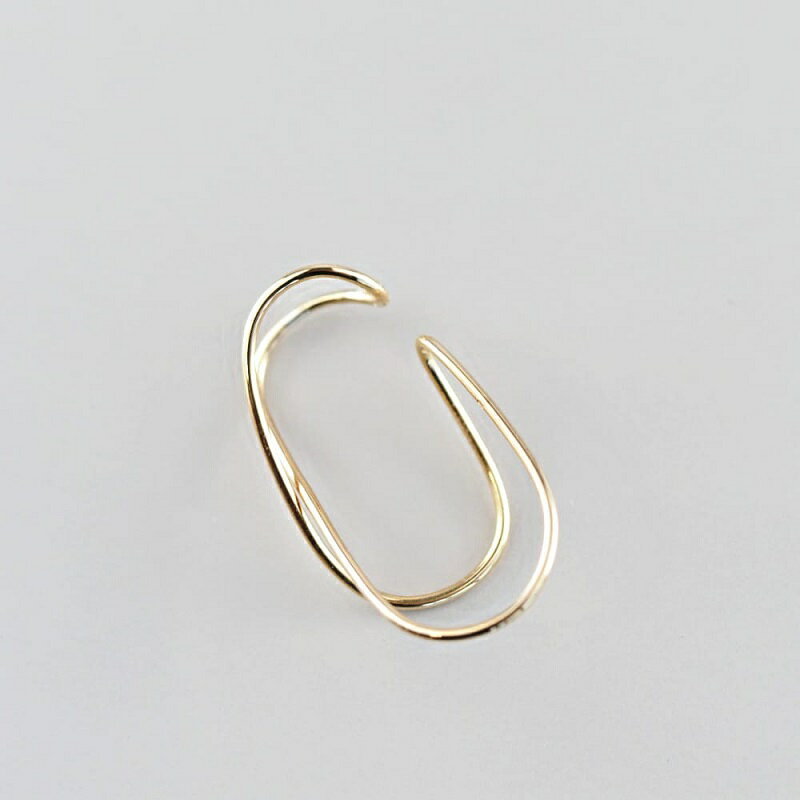 【ふるさと納税】＜ 甲府ジュエリー ＞ イヤーカフ クロス K18 レディース ジュエリー アクセサリー イエローゴールド 片耳 シンプル 大人 ギフト プレゼント 誕生日 ショッパー ケース 保証書付 k001-584 サムネイル2