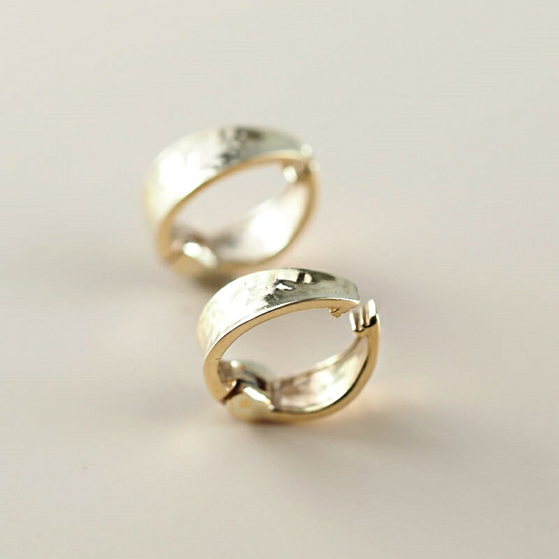 【ふるさと納税】＜ 甲府ジュエリー ＞ イヤリング ジュエリー レディース アクセサリー K10 イエローゴールド シンプル 地金 ワンタッチ ギフト プレゼント 保証書付 ケース付 k001-632 サムネイル2