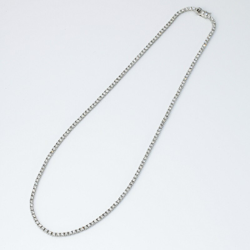 【ふるさと納税】＜ 甲府ジュエリー ＞ ネックレス ダイヤモンド レディース メンズ ジュエリー アクセサリー 5.00ct プラチナ テニスネックレス ストレート ギフト プレゼント ケース付 バッグ付 鑑別書付 保証書付 k001-641 サムネイル2