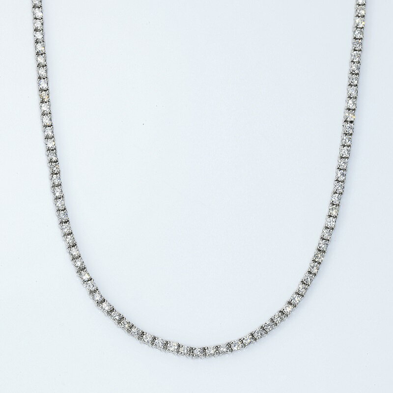 【ふるさと納税】＜ 甲府ジュエリー ＞ ネックレス ダイヤモンド レディース メンズ ジュエリー アクセサリー 5.00ct プラチナ テニスネックレス ストレート ギフト プレゼント ケース付 バッグ付 鑑別書付 保証書付 k001-641 サムネイル3