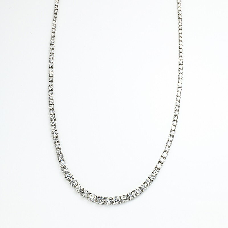 【ふるさと納税】＜ 甲府ジュエリー ＞ ネックレス ダイヤモンド レディース メンズ ジュエリー アクセサリー 20.00ct プラチナ テニスネックレス グラデーション ギフト プレゼント ケース付 バッグ付 鑑別書付 保証書付 k001-646 サムネイル3