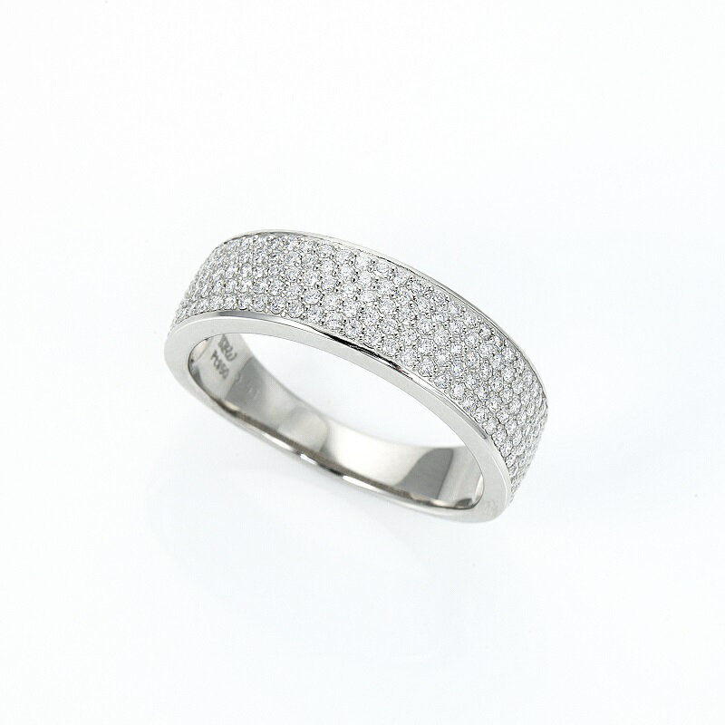 【ふるさと納税】＜ 甲府ジュエリー ＞ リング 指輪 ジュエリー レディース アクセサリー 天然 ダイヤモンド 0.50ctUP プラチナ950 パヴェリング ギフト プレゼント ジュエリーケース付 鑑別書付 保証書付 k001-649 サムネイル3