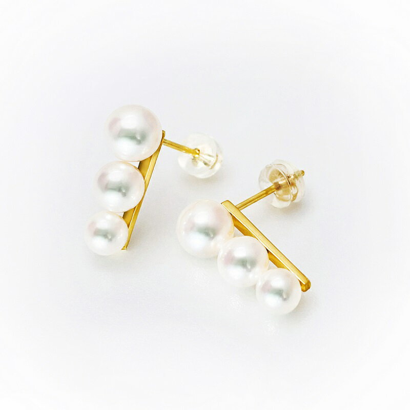 【ふるさと納税】＜ 甲府ジュエリー ＞ ピアス ジュエリー レディース アクセサリー K18 YG イエローゴールド アコヤ真珠 パール ギフト プレゼント ジュエリーケース付 鑑別書付 保証書付 k001-659 サムネイル3